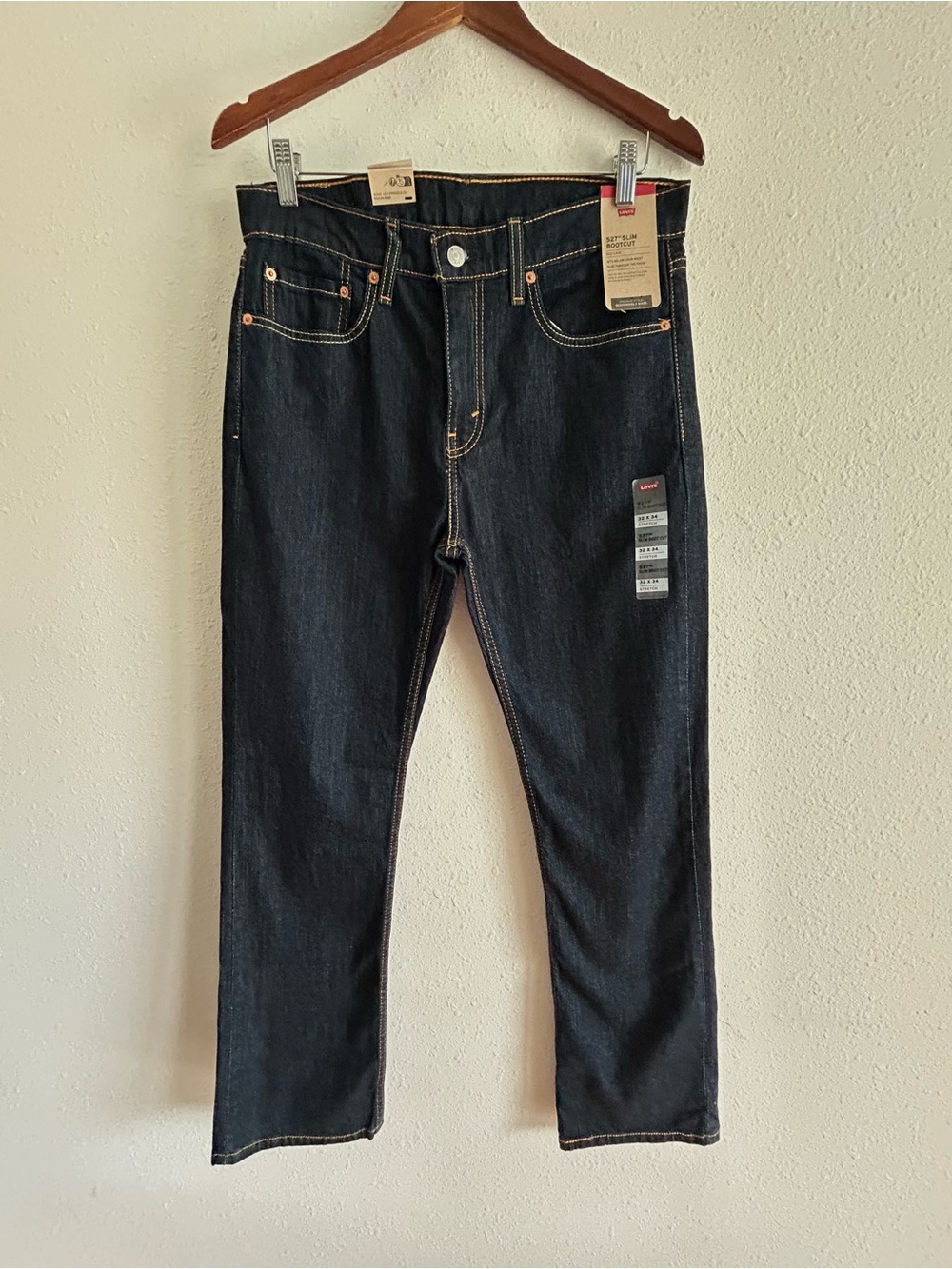 Levi's 527 Slim Bootcut Jeans Men's Size 32x34 Blue Denim Western Cowboy